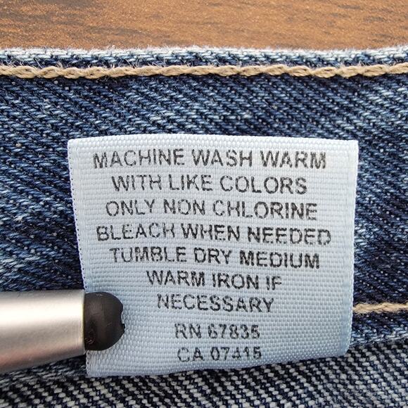 Nautica Flare Jeans Womens 12x31 (32x30) Non Stretch Made USA 100% Cotton Preppy - Picture 11 of 13